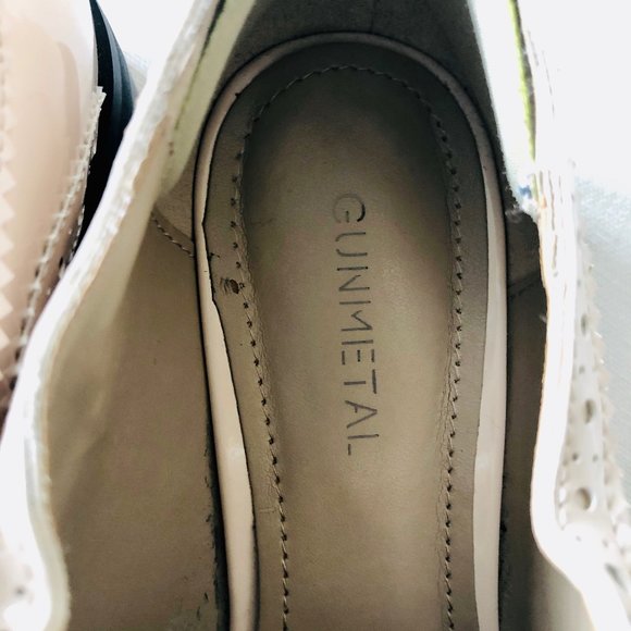 DSW Gunmetal Marushka Wingtip Vegan Pink Patent Oxford 7 - Picture 4 of 11